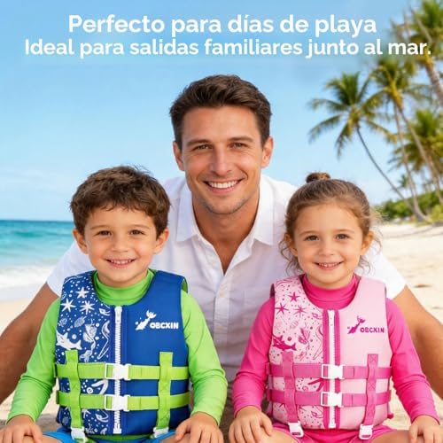 Colete de natação infantil, colete flutuante em neoprene com correia de segurança ajustável, melhoria da flutuabilidade na natação/1,5-4 anos/10-18 kg
