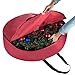 Tiny Tim Totes 83-DT5578 Premium Holiday Christmas Bag with Bonus Center Storage Wreaths, 36-inch, Red