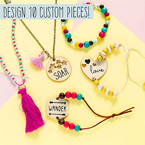 STMT DIY Wooden Charm & Tassel Jewelry Kit, Design & Create 10