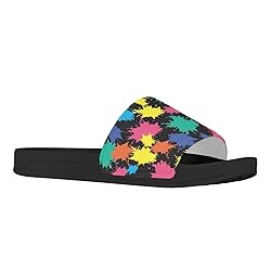Howilath Colourful Graffiti Print Women's Slide