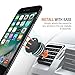 Trianium Aluminum Magnetic Air Vent Car Phone Mount Compatible with iPhone Xs Max XR iPhone X 8 7 6s 6 Plus SE, Galaxy S9 S8 S7 Edge, Note 9,LG G7 thinQ,G6 G5,Pixel,Nexus 6P 6X,Pixel 2 XL-Space Grey