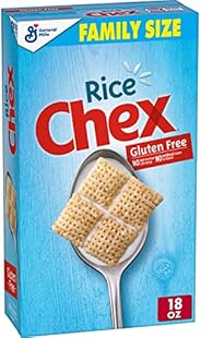 Chex Rice Gluten Free Breakfast Cereal, Made with Whole Grain, Homemade Chex Mix ingredient, Family Size, 18 O