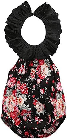 Favorite baby Outdoor Breathable Jacket for Girls Floral Sleeveless Cute Doll Collar Triangle Package Fart Clothes