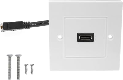 OTOTEC Single Port HDMI Wall Plate Panel Mount Female to Female Coupler 4K ARC