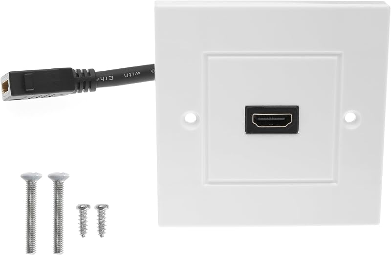 OTOTEC Single Port HDMI Wall Plate Panel Mount Female to Female Coupler 4K ARC