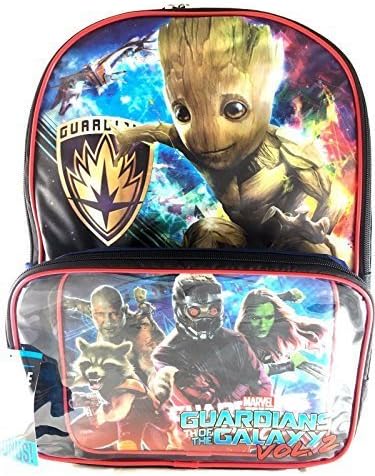 2017 Guardians Of The Galaxy Vol 2 16In Backpack With Matching Lunch Bag Set