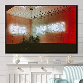 signwin Framed Canvas Wall Art Illuminated Words 3D...