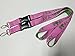 Black Greek Sorority AKA Pink Woven Embroidered Lanyard (One Lanyard)