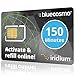 BlueCosmo Iridium 150 minute 60 day Prepaid Satellite Phone SIM Card