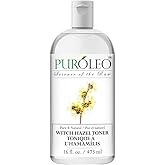 PUROLEO Witch Hazel Toner 16 Fl Oz/473 ML (Packed in Canada) Refresh and Revitalize Your Skin with | Premium Bottle | Luxury 