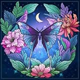 Luna Moth Diamond Painting Kits for Adults,5D DIY