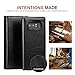 PASONOMI Note 8 Case, Note 8 Wallet Case with Detachable - [Folio Style] PU Leather Wallet case with ID&Card Holder Slot Wrist Strap for Samsung Galaxy Note 8 (Black, Samsung Galaxy Note 8)