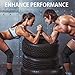 Knee Compression Sleeve for Knee Pain - Men Women Sports Knee Support Brace for Running, Hiking, Weightlifting, Workout (Large, Black - Grey)