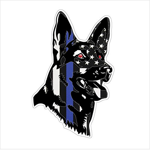 K9 Dog Police Officer Stickers Decals Thin Blue Line