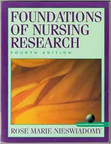 foundations webct pkg nursing research isbn
