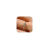 RLMOON Gold Birthstone Rings for Women Non Tarnish