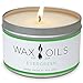 Wax and Oils Soy Wax Aromatherapy Scented Candles (Evergreen) 8 Ounces. Single