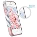 ULAK iPhone 4S Case, iPhone 4 Case,4S Case, Dual Layer Hybrid Slim Hard Case with Hard PC Cover and Soft Inner TPU for iPhone 4S 4(Minimal Rose Gold Stripes)