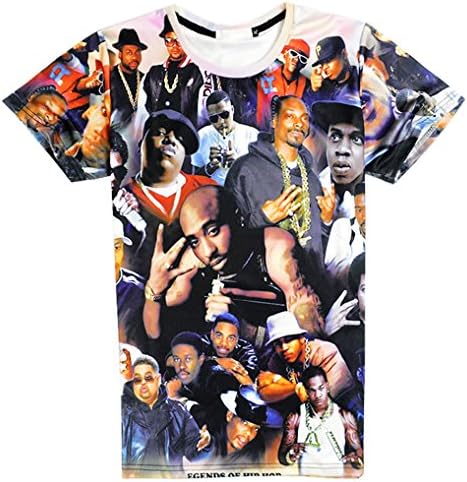 Moji Dorathy Cool Summer Fashion Women Men Printed Short Sleeve Tee Tops T-Shirts