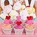 BAKHUK 100pcs Lace Cupcake Wrapper, Laser Baking Cup Liners Holders Muffin Case Trays for Wedding Anniversary Baby Shower Birthday Party Decoration (White and Pink)