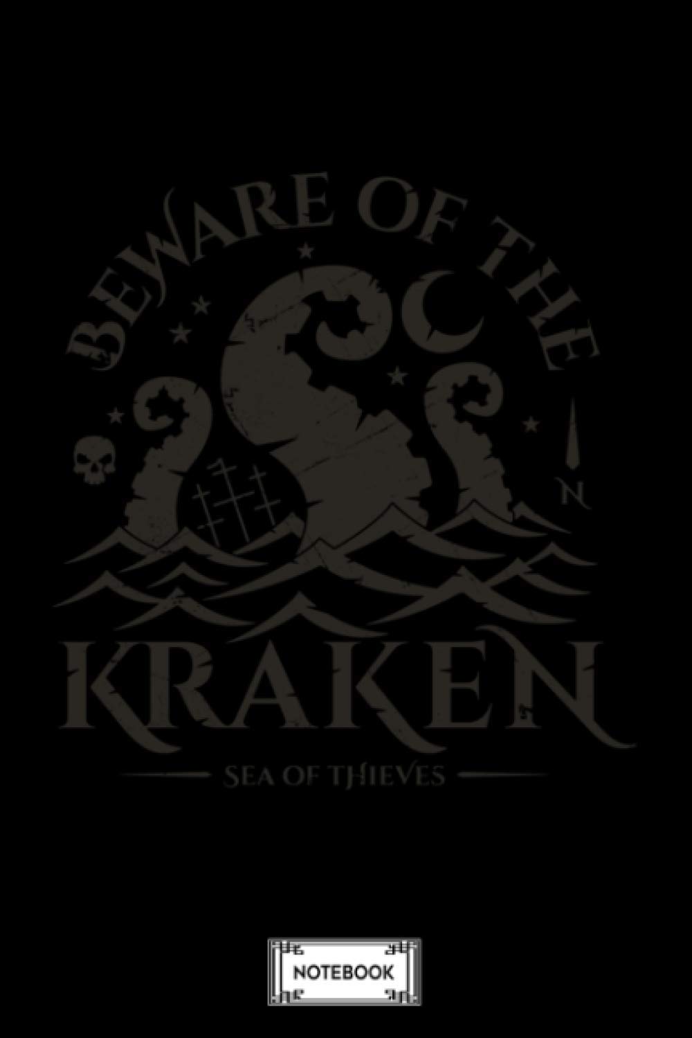 Beware Of The Kraken Notebook: Planner, 6x9 120 Pages, Matte Finish Cover, Journal, Lined College Ruled Paper, Diary