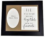 Dad of Bride Picture Frame, Dad of All the Walks We've Taken Together, Father Daughter Wedding Gift, Choose Your Frame and Mat Color - Black Frame/Burlap Mat