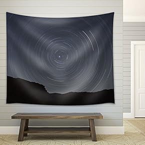 Beautiful Photography of The Night Sky - Fabric Wall Tapestry Home Decor - 51x60 inches