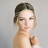 Fdesigner Wedding Crystal Head Chain Gold Vintage Layered Rhinestone Headpieces Gypsy Hair Chain Bride Party Festival Hair Ac