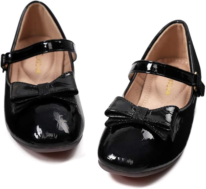 Robasiom Toddler Dress Shoes for Girls Mary Jane Flats