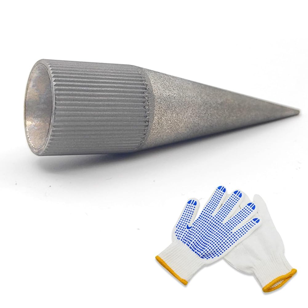 Hopbucan Leather Hole Punch Sharpener Emery Round Hole Punch Grinder Hollow Hole Punches Polishing Tool, 3-16MM