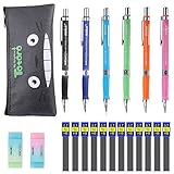 EXCELFU Mechanical Pencil Set, 6 Pieces 0.7 mm