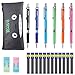 EXCELFU Mechanical Pencil Set, 6 Pieces 0.7 mm Mechanical Pencils with 12 Cases Lead Refills for Writing, Drawing, Signature, 6 Colors