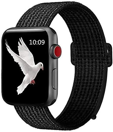 Booyi Sport Band Compatible with Apple Watch 38mm 40mm 42mm 44mm,Strap Replacement for Series 4 3 2 1