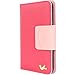 HILDA Phone Case for Galaxy S6 Edge,Wallet Case,PU Leather Case,Credit Card Holder,Flip Cover Case[Rose]