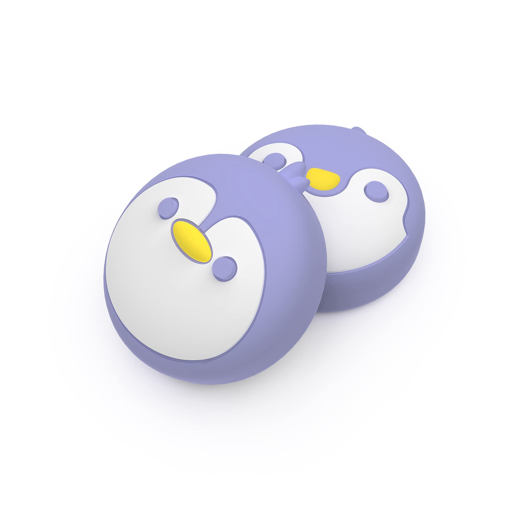 PlayVital Penguin Joystick Caps for Nintendo Switch, Thumbstick Caps for Switch Lite, Analog Cover for Switch OLED Joycon Thumb Grip Caps for Switch & Switch Lite & Switch OLED - Light Violet
