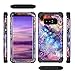Casetego Compatible with Galaxy Note 8 Case,Floral Three Layer Heavy Duty Hybrid Sturdy Shockproof Full Body Protective Cover Case for Samsung Galaxy Note 8,Purple Mandala