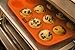 Silicone Mini Muffin Cupcake Baking Pan Tray - 12 Cup - 100% Pure Food Grade Premium Non-stick Silicon - Orange - Bake Like a Professional