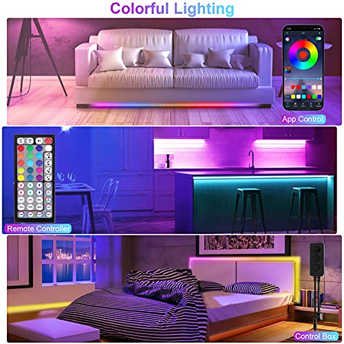 Ustellar 20ft Smart RGB LED Strip Lights, Color Changing LED Lights