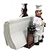 Ebros Gift Fat Chef Alton Grape Wine Vineyard Dinner Napkin Holder Figurine Tabletop Decorative Chefs Sous Grapes Vines (1)