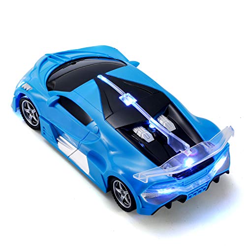 haomsj Remote Control Cars for Boys Age 3 5 12 Toy Cars Fast Racing RC Car Bugatti with LED Lights and Music