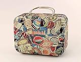1/6 Barbie Blythe Size Abstract Doll Dollhouse Miniature Toy Trunk Box Suitcase Luggage Traveling Case