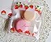 ONOR-Tech 100 PCS Lovely Cute OPP Self Adhesive Cookie Bakery Candy Biscuit Treat Gift Diy Plastic Bag (Strawberry)