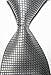 Pisces.goods New Gray Checked Jacquard Woven Men's Tie Necktie