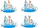 Zmart Men Shark Socks, Novelty Animal Socks, Blue, Size Medium, 1 Pair