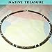 Native Treasure - Men's Dark Brown 2 Black Coco, White Heishe Puka Shell Necklace - 5mm (3/16