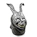 Meelanz Halloween Rabbit MASK Latex Overhead With Fur Halloween Prop, One Size