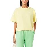 Lacoste Womens Crew Neck Short Sleeve Relaxed Fit Graphic T-Shirt