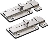Door Bolts, 2 Pieces Stainless Steel Latch Sliding