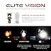 Elite Vision Titanium Series Interior LED Non-Polarity 450LM Bright for Dome Map Courtesy Door License Plate Cargo Lights (Pack of 2) (921/912/T15, White)