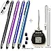 MEKO (Upgrade Version) 4Packs Styli/Stylus [0.22-inch Rubber Tip Series] 5.5 L Replaceable Thin-Tip Stylus for All Touch Screen Smart Phones &Tablets - (Black&Dark Blue&Purple&Ocean Blue)